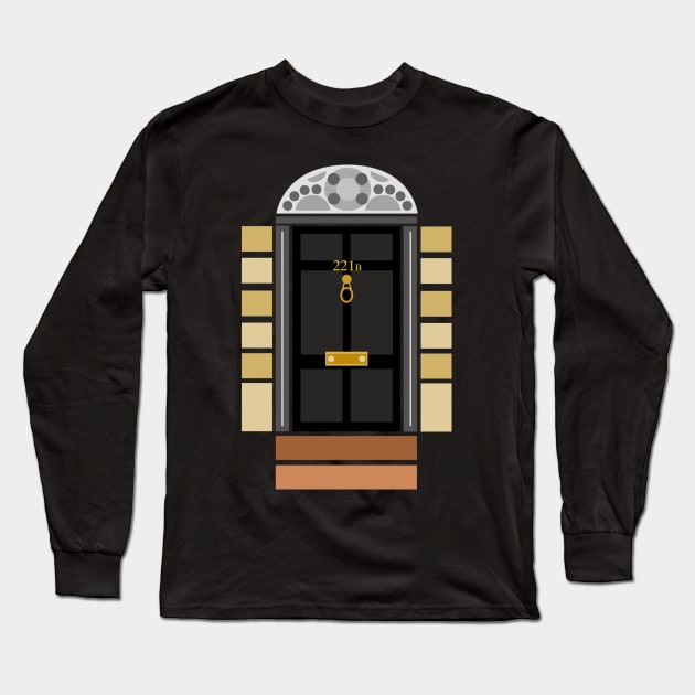 221b Baker Street Long Sleeve T-Shirt by albdesigns